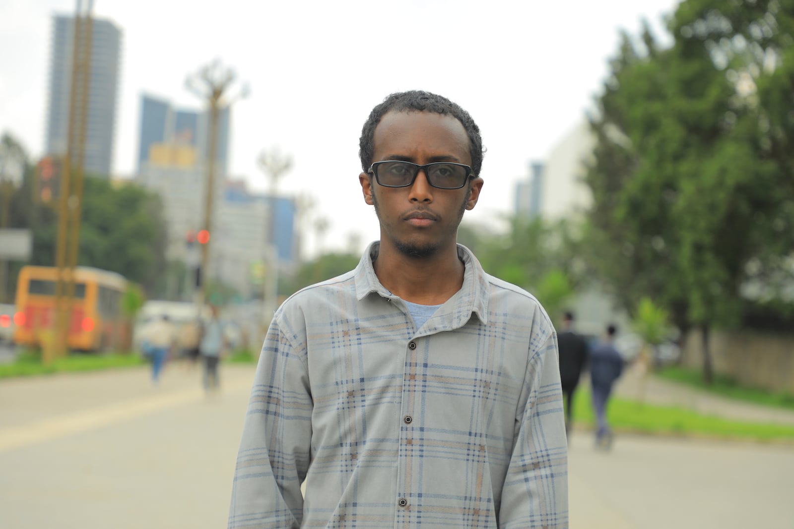 Yonas Nuguse, 21 years old, destined for Harvard University pose for a photo in Addis Ababa, Ethiopia Friday, May 30, 2025. (AP Photo/Amanuel Birhane)