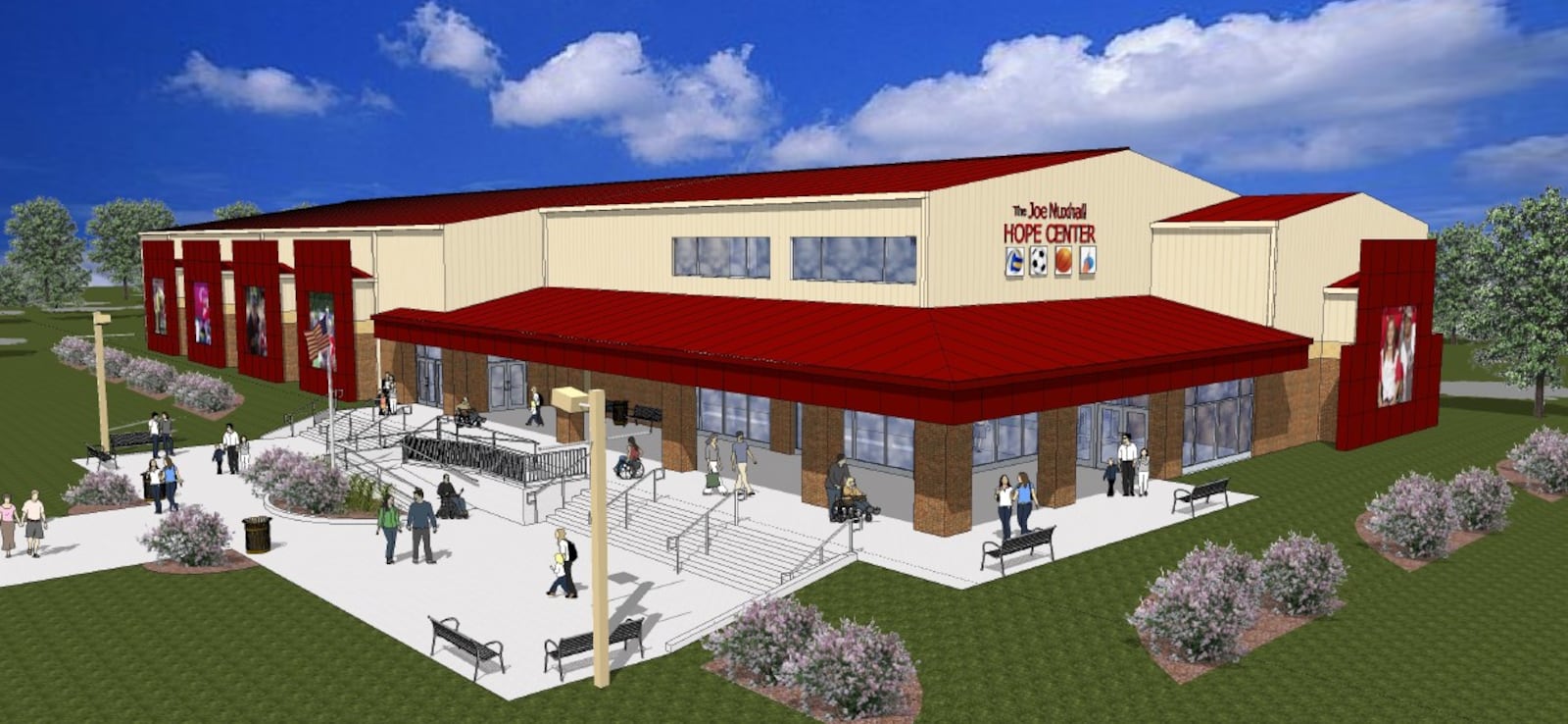 The Nuxhall Foundation is fundraising to build a 31,000-square-foot indoor facility to provide recreational opportunities for those who are physically and developmentally disabled. The facility will be an addition to the Joe Nuxhall Miracle League Fields at Hatton Park on Groh Lane in Fairfield. PROVIDED
