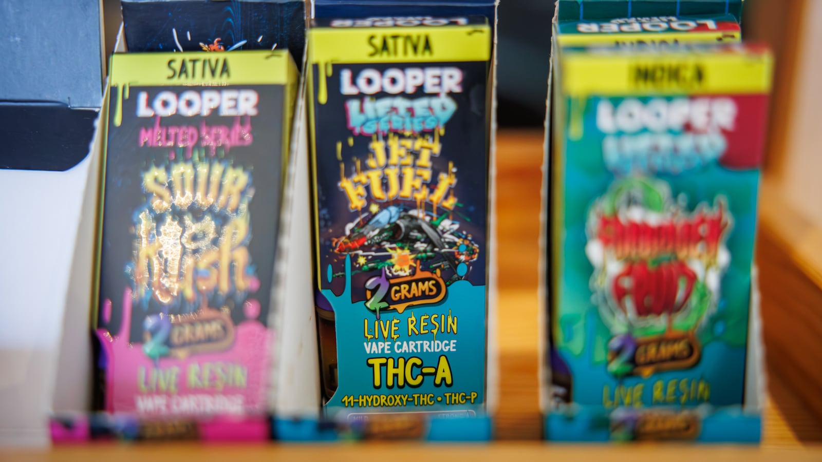 An executive order signed by Ohio Gov. Mike DeWine on Oct. 8 that takes effect next Tuesday bans the sale of intoxicating hemp products for the next several months. Local smoke shops, like Vapor Haus on Watervliet Avenue in the Belmont neighborhood, are offering deep discounts for the hemp-derived THC products they sell. BRYANT BILLING / STAFF