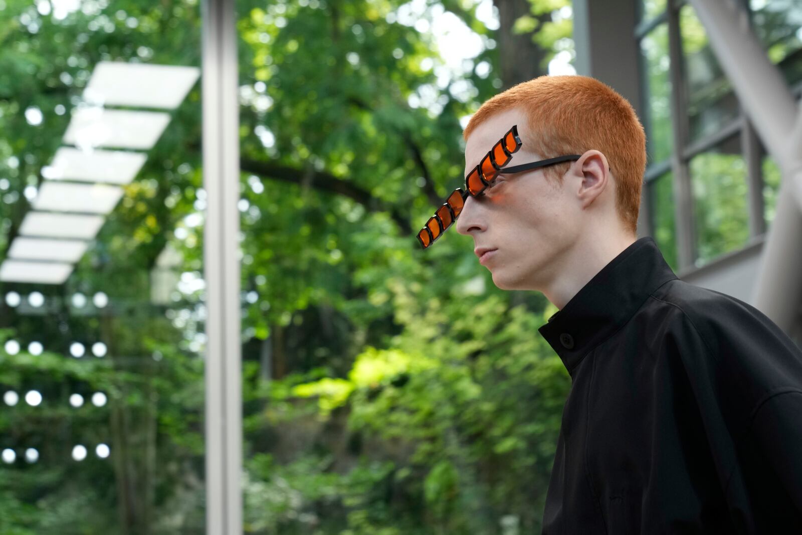 A model wears a creation part of the Issey Miyake men's Spring-Summer 2026 collection, that was presented in Paris Thursday, June 26, 2025. (AP Photo/Michel Euler)