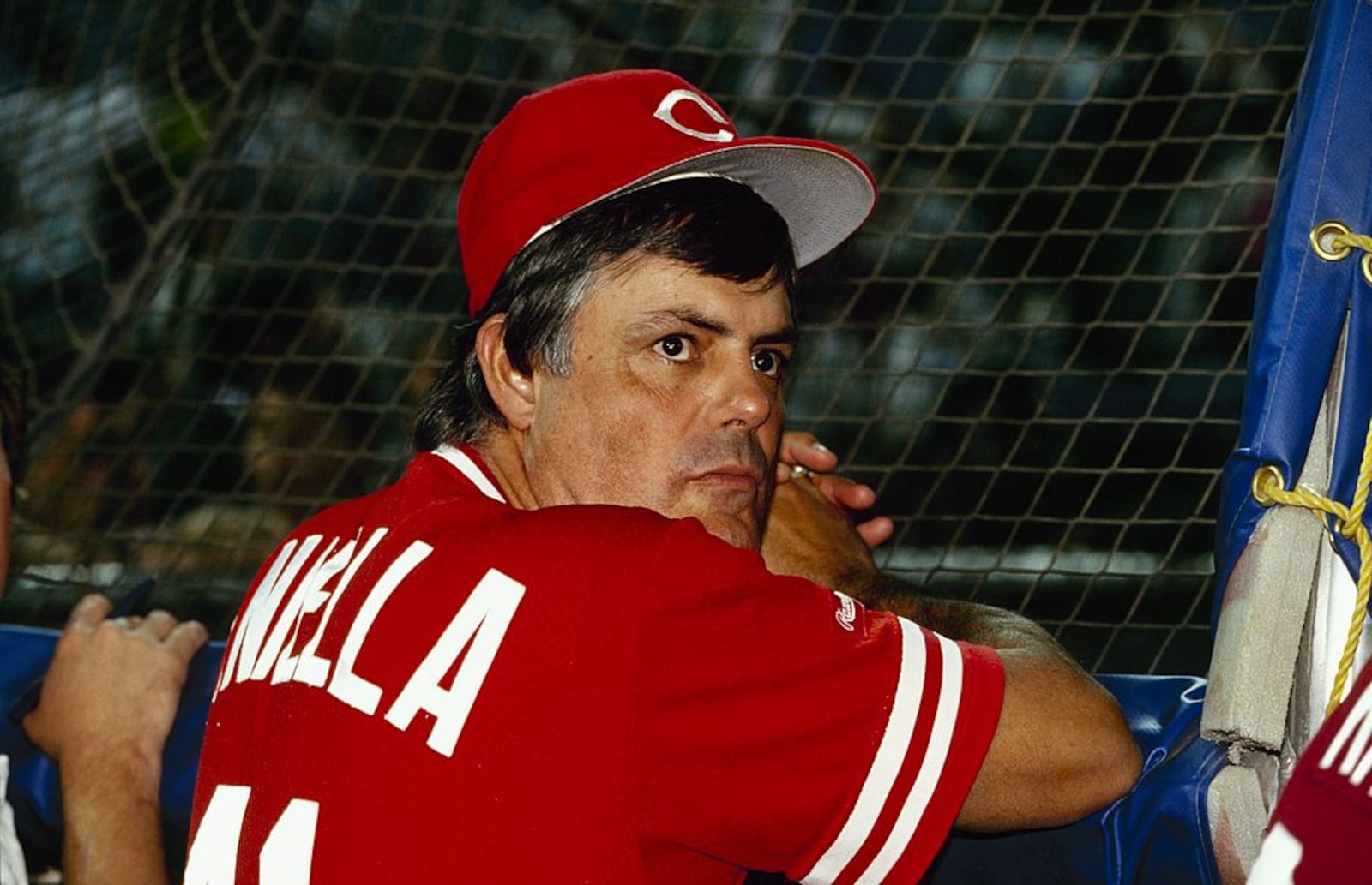 Lou Piniella during his time as manager of the Cincinnati Reds. RICK STEWART/GETTY IMAGES