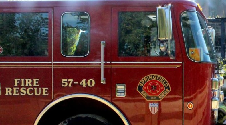 A truck set on fire behind a business on Bechtle Avenue this weekend is believed to be an arson. Staff photo