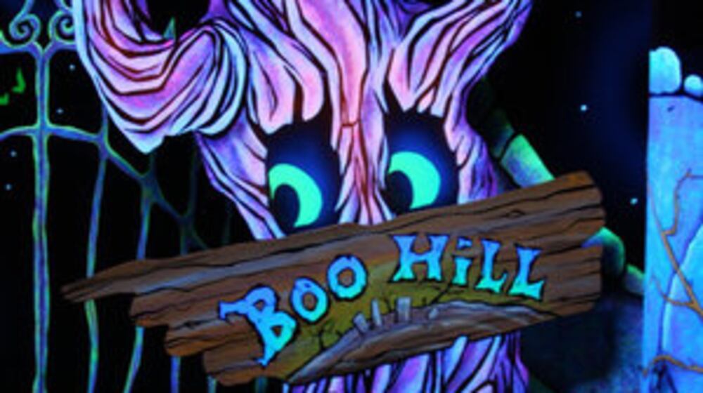 One of Kings Island's new attractions in 2010 was Boo Blasters, an interactive ride where visitors shoot at ghosts as they travel through a haunted house. FILE