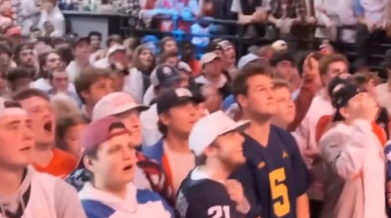 Miami University students filled brick Street bar to watch the U.S. soccer team play Iran in the World Cup on Nov. 29, 2022. A video of them celebrating the victory was picked up by national news outlets. CONTRIBUTED