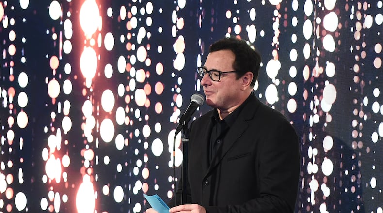 NEW YORK, NY - DECEMBER 11: Bob Saget appear on stage during Scleroderma Research Foundation's Cool Comedy - Hot Cuisine New York 2018 at Caroline's on Broadway on December 11, 2018 in New York City.  (Photo by Ilya S. Savenok/Getty Images for The Scleroderma Research Foundation)