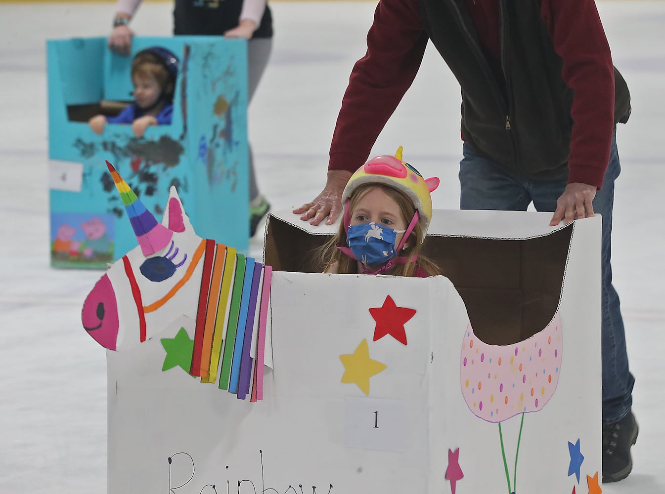 032221 Cardboard Bobsled Races SNS
