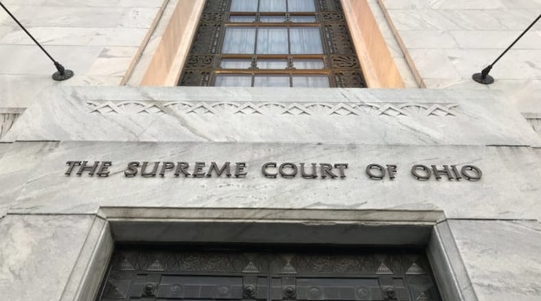 The 4-3 decision released Friday fond the Ohioans for Concealed Carry and Buckeye Firearms Foundation had suffered no harm in a case the justices heard despite that the Columbus City Council had repealed its ordinance a year ago, telling the court that made the case moot. DORAL CHENOWETH III / THE COLUMBUS DISPATCH