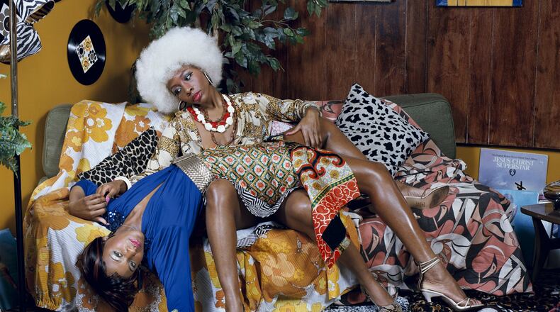 The Dayton Art Institute is featuring photographs by Mickalene Thomas. CREDIT: Mickalene Thomas, La le on d amour, 2008 Mickalene Thomas. Courtesy the artist; Lehmann Maupin, New York and Hong Kong; and Artists Rights Society (ARS), New York