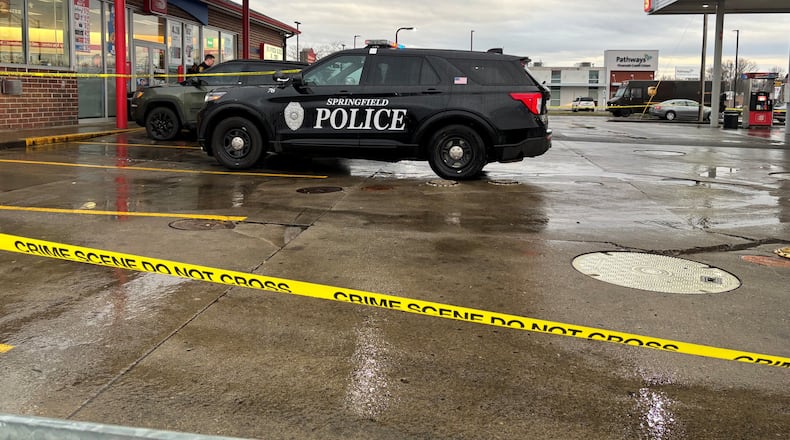 One man was shot at Speedway in Springfield's southside Friday, Dec. 27, 2024. JESSICA OROZCO/STAFF