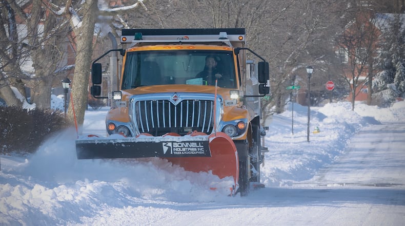 Springfield snow plows were busy clearing streets on Monday, Jan. 26, 2026 after a record snow storm. CONTRIBUTED / MARSHALL GORBY