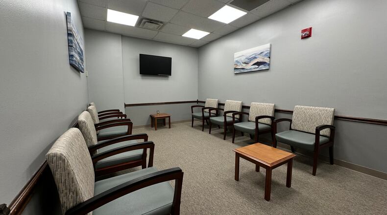 A patient waiting area in the behavioral health department at Kettering Health Miamisburg. COURTESY OF KETTERING HEALTH