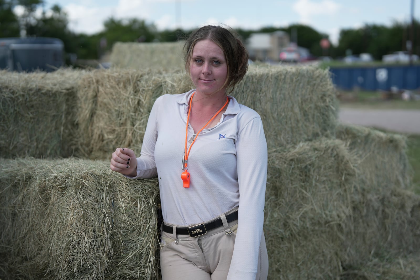 Margo Mellon, a volunteer with Texas EquuSearch, poses for a portrait, Tuesday, July 8, 2025, in Ingram, Texas (AP Photo/Joshua A. Bickel)