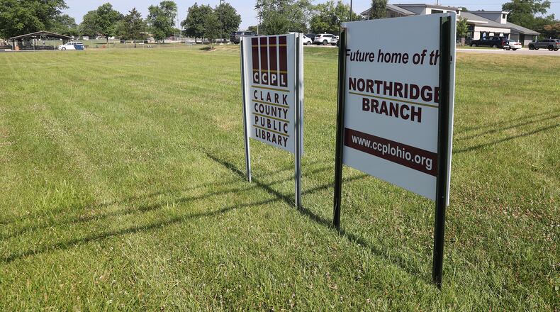 The site in the 4000 block of Middle Urbana Road where a new Northridge Branch of the Clark County Public Library will be constructed. BILL LACKEY/STAFF