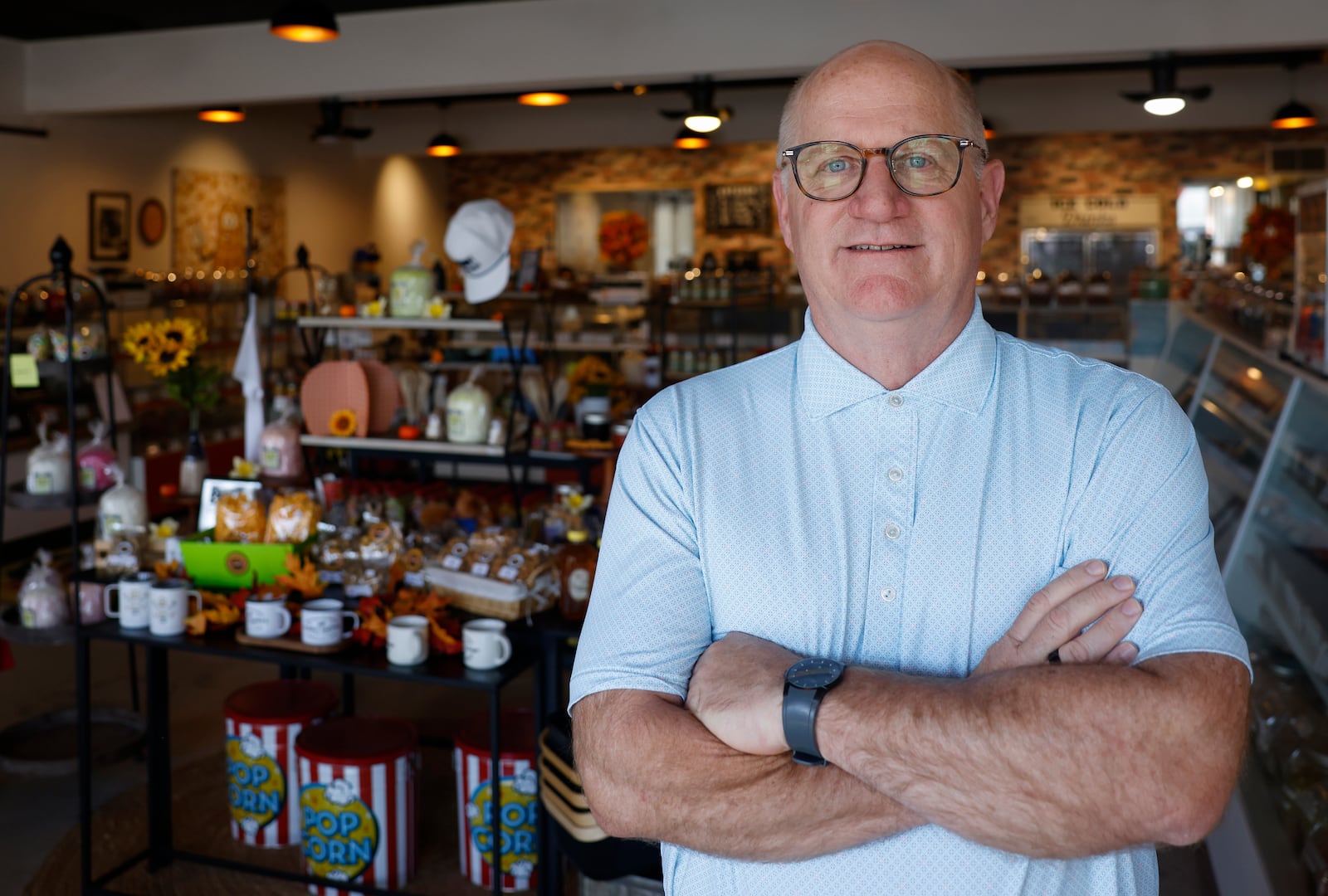Owner Matt Luther poses for a portrait in his store Peanut Shoppe on Wednesday, September 3, 2025, in Springfield. JOSEPH COOKE/STAFF 