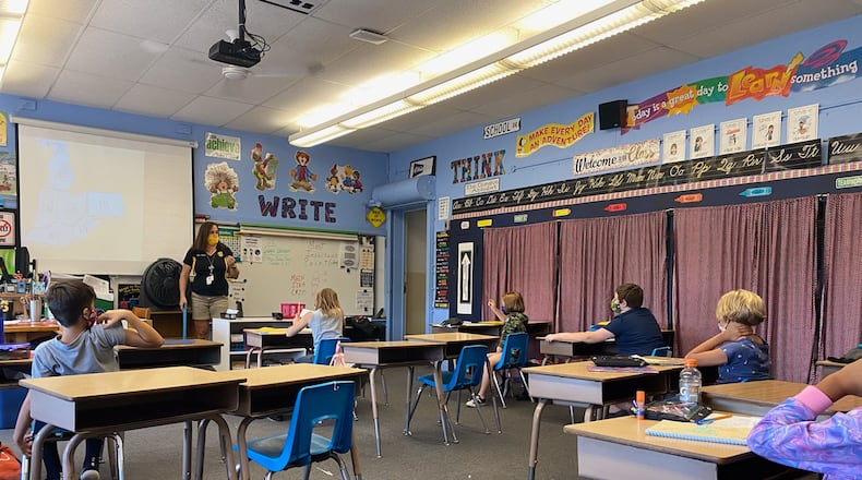A fourth grade class at Reid School in the Clark-Shawnee Local School District. CONTRIBUTED