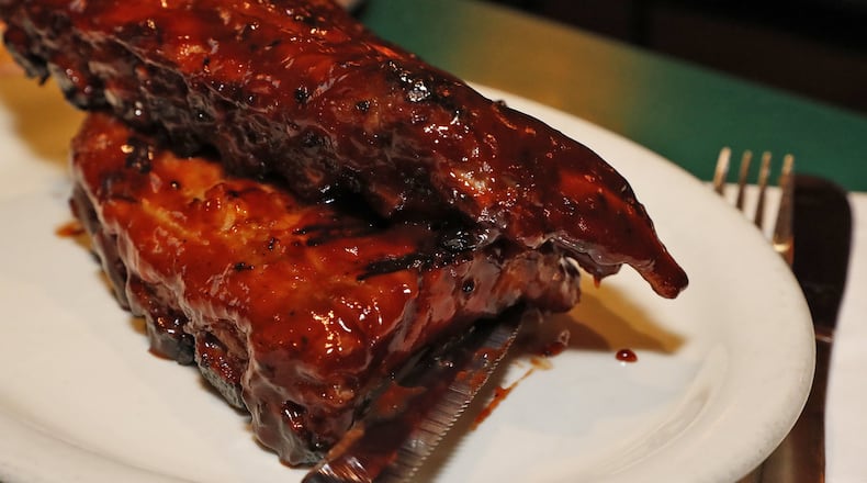 The Hickory Inn’s BBQ ribs. BILL LACKEY/STAFF