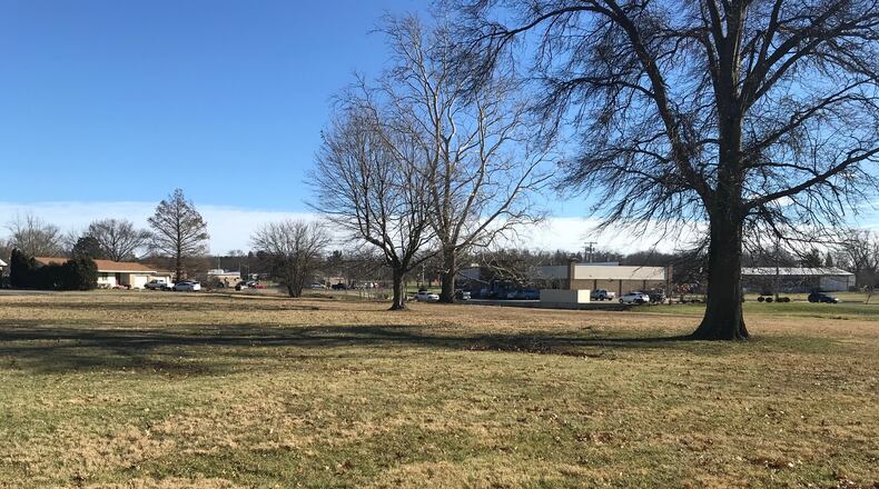 Civista Bank donates land for new senior center in Urbana. ERIC HIGGENBOTHAM/STAFF