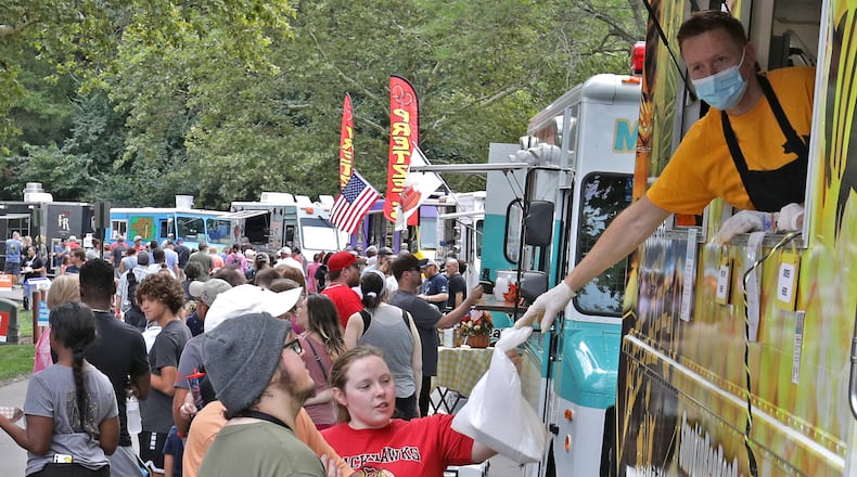 Springfield Rotary’s biggest fundraiser of the year will gather 32 food vendors 11 a.m. to 7 p.m. in Veterans Park to compete for $10,000 in prize money. FILE/BILL LACKEY/STAFF