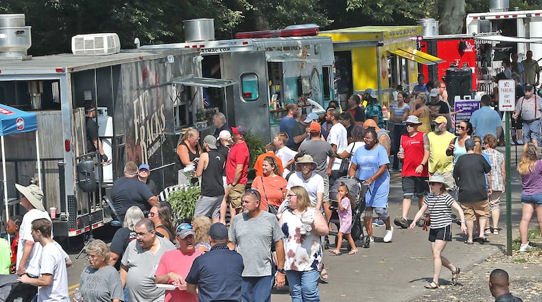 The Gourmet Food Truck Competition Saturday, August 20, 2022 at Veteran's Park in Springfield. BILL LACKEY/STAFF
