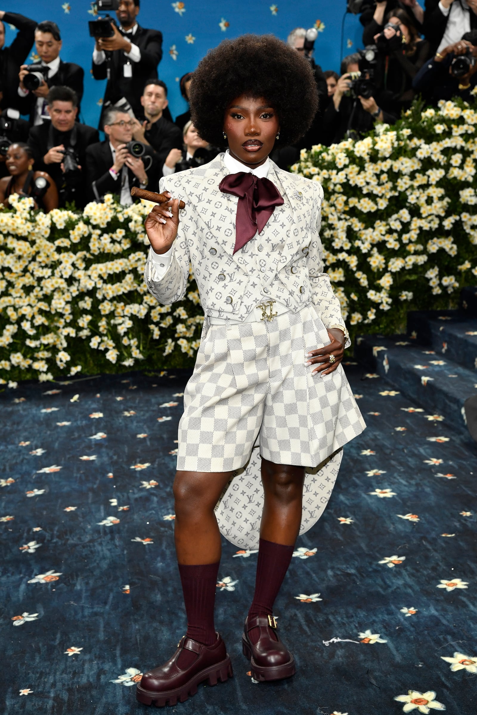 Doechii attends The Metropolitan Museum of Art's Costume Institute benefit gala celebrating the opening of the "Superfine: Tailoring Black Style" exhibition on Monday, May 5, 2025, in New York. (Photo by Evan Agostini/Invision/AP)