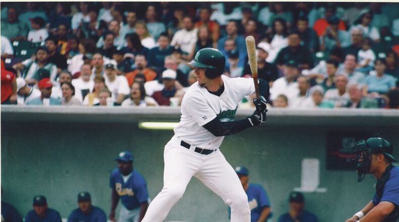 Adam Dunn started his major league baseball career in Dayton, playing for the Dragons at Fifth Third Field.