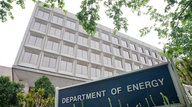 FILE - The Department of Energy in Washington, May 1, 2015. (AP Photo/Jacquelyn Martin, File)