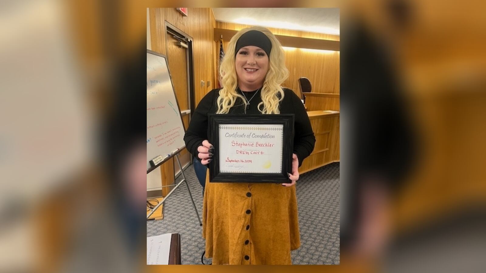 Stephanie Beechler, Clark County Municipal Court's first DRUG Court graduate. Contributed