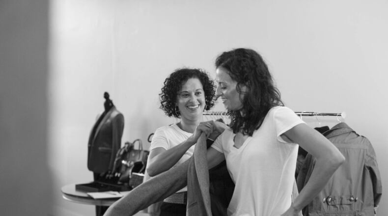 Dayton stylist Jami Briggs works with Kristen Prinzo. CONTRIBUTED PHOTO BY CLARIE CROSS PHOTOGRAPHY