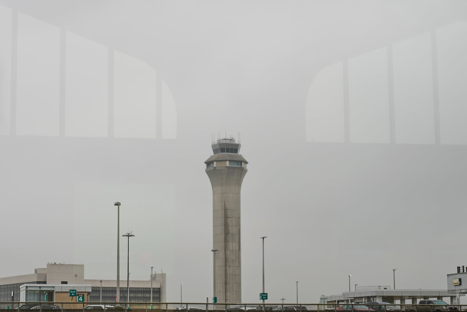 A control tower is seen at Newark Liberty International Airport in Newark, N.J., Monday, May 5, 2025. (AP Photo/Seth Wenig)