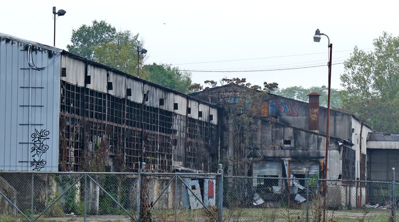 Shown Sept. 30, 2024, this is the brownfield site along Burt Street in southeast Springfield where a new jail and public safety building could be located. BILL LACKEY/STAFF