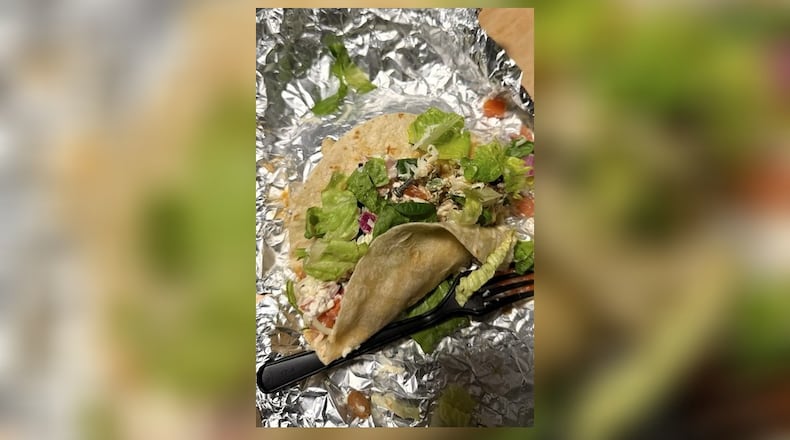 Ohio Sen. Willis Blackshear Jr. found a metal screw (center) in his Chipotle meal purchased in Moraine Sunday night. It is unclear if the screw was there due to foul play. CONTRIBUTED