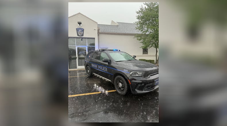 Enon Police Department and cruiser. Contributed