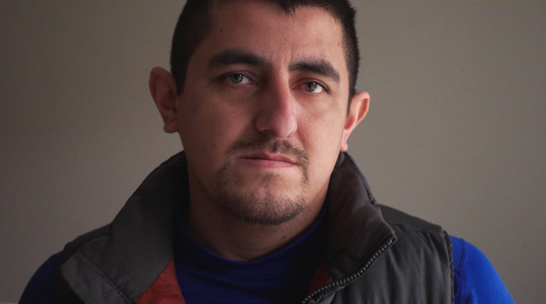 Alberto Castañeda Mondragón poses for a portrait at an apartment Wednesday, Feb. 4, 2026, in St. Paul, Minn. (AP Photo/Mark Vancleave)
