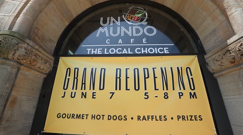 Un Mundo Cafe reopens today. The local cafe, was closed for over a month due to water damage. BILL LACKEY/STAFF