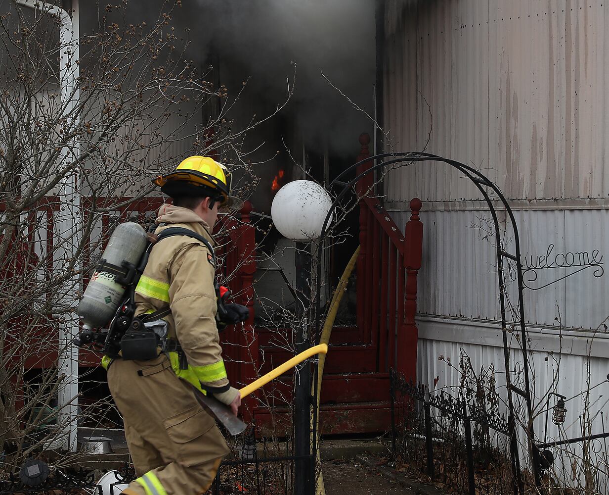 PHOTOS: Champaign County Mobile Home Fire