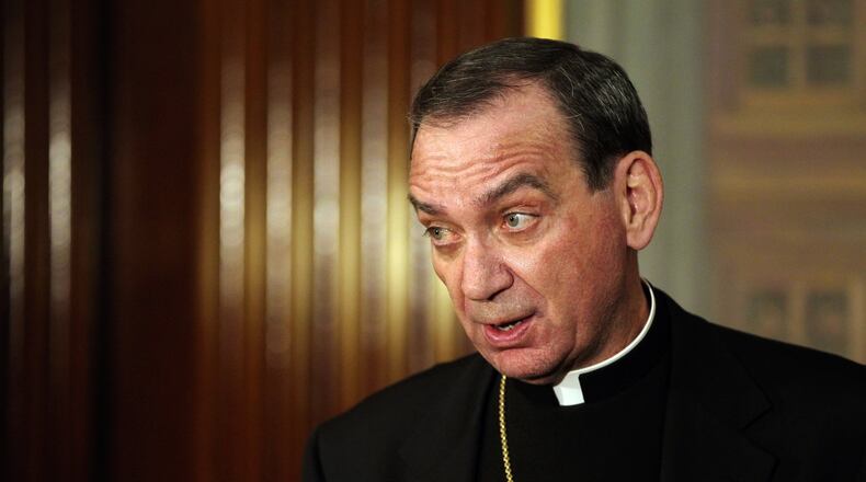 Archbishop of Cincinnati Dennis M. Schnurr in 2013. FILE