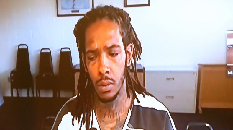 Anthony Grant is arraigned in Clark County Municipal Court Wednesday. BILL LACKEY/STAFF