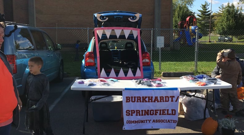 A decked out car for the Burkhardt/Springfield Community Association Trunk or Treat, an annual BSCA event that gives neighborhood children a safe and fun place to trick-or treat. CONTRIBUTED