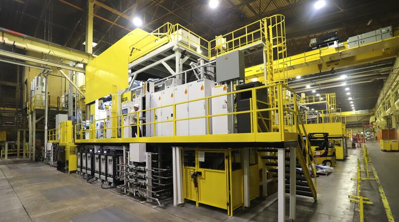 Honda began installing high-pressure die cast machines at the Honda Electric Vehicle Hub in Ohio for the mass production of Intelligent Power Unit or "IPU" cases for the first time globally. Mega-casting of the IPU case at the Anna Engine Plant is key to EV production, Honda says. Contributed.