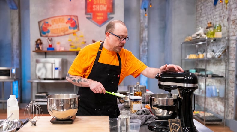Chad Conklin, a Centerville resident who is a culinary instructor at Marshall High School in Middletown, was a contestant on Food Network’s “Halloween Baking Championship.”