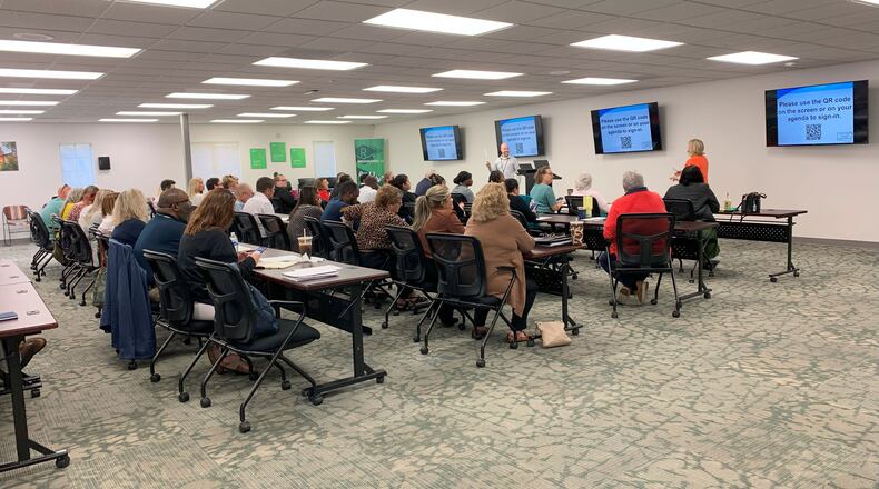 A Clark County Haitian Coalition meeting on Aug. 21 included an executive committee update, learning Haitian Creole together, information about the Gordon Food Service Kindred Program, workgroup meetings and highlights, and partner sharing and announcement. Brooke Spurlock/Staff