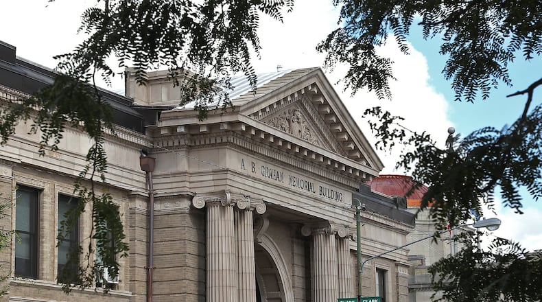 A few office in the A.B. Graham building in Springfield will close early on Friday due to scheduled maintenance. BILL LACKEY/STAFF