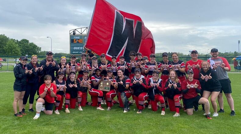 Lakota West celebrates after winning a regional championship on Friday, May 27, 2022. Photo courtesy of Kevin Grace