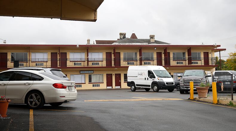 The Executive Inn shelter for people experiencing homelessness on Wednesday, Sept. 27, 2023. BILL LACKEY/STAFF