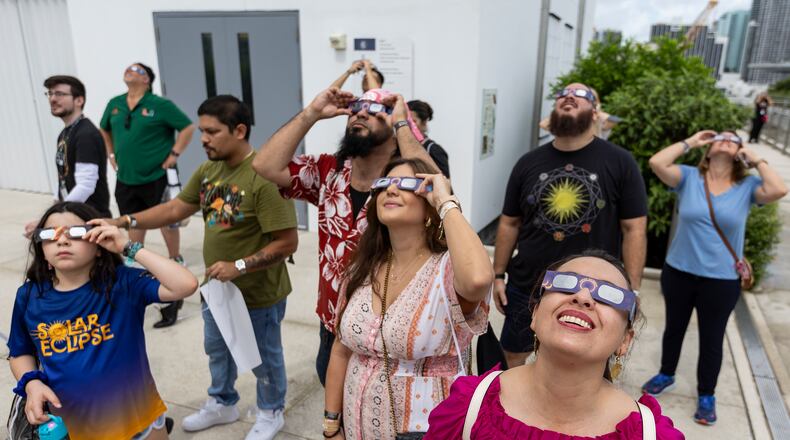 Almost all local school districts in Clark and Champaign counties will close later this year on April 8 as a full solar eclipse is excepted to be seen in Ohio. (Matias J. Ocner/Miami Herald via AP)