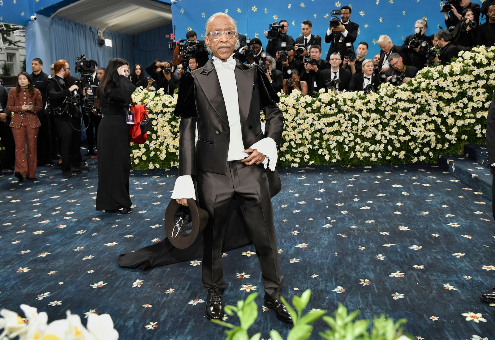 Al Sharpton attends The Metropolitan Museum of Art's Costume Institute benefit gala celebrating the opening of the "Superfine: Tailoring Black Style" exhibition on Monday, May 5, 2025, in New York. (Photo by Evan Agostini/Invision/AP)