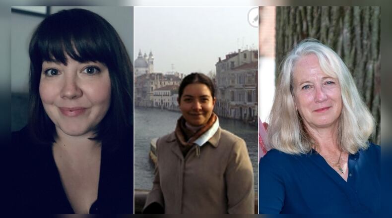 Wittenberg University was awarded funds for a project titled, “The Healing Humanities: Creating Healthy Pathways on Campus and in the Community.” Co-leaders of the project are Kimberly Creasap, director of Susan Hirt Hagen Center for Civic & Urban Engagement and adjunct professor of sociology (left); Alejandra Gimenez-Berger, associate professor of art history (middle); and Cynthia Richards, Veler Endowed Chair in English and project director (right).