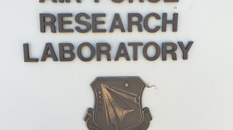 The Air Force Research Laboratory is headquartered at Wright-Patterson Air Force Base. BARRIE BARBER/STAFF