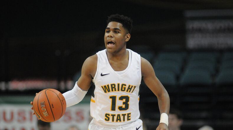 Wright State freshman Malachi Smith during a game against IUPUI on Dec. 30, 2018, at the Nutter Center. Keith Cole/CONTRIBUTED