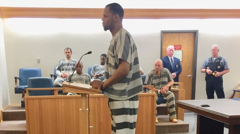 Earnest Foster in Clark County Municipal Court. Jeff Guerini/Staff